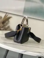 LV Capucines MM Souple Mini Handbag Black - Image 2