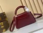 LV Capucines East West BB Mini Bag Burgundy Taurillon Leather - Image 2