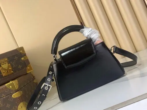 LV Capucines East West BB Mini Bag Black Taurillon Leather - Image 2