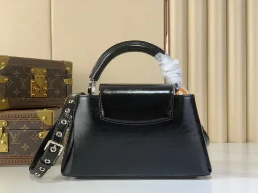 LV Capucines East West BB Bag Black Taurillon Leather - Image 2