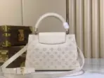 LV Capucines MM Souple Mini Handbag Cream - Image 3