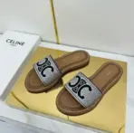 Celine Lympia Sandal White & Black - Image 2