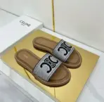 Celine Lympia Sandal White & Black