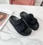 Celine Step Slides Black