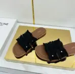 Celine Triomphe Mule Black - Image 2