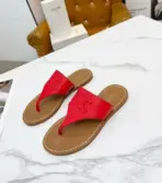 Céline Triomphe Slides Red - Image 2