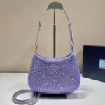 Prada Cleo Satin Bag Purple