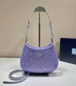 Prada Cleo Satin Bag Purple
