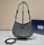 Prada Cleo Satin Bag Black
