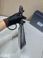 Prada Cleo Satin Bag Black - Image 2