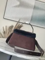 LV Capucines MM Souple Handbag Cozygram Chocolate - Image 2