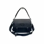 Prada Explore Re-Nylon and leather bag Black