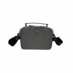Prada Brique Saffiano leather crossbody bag Gray