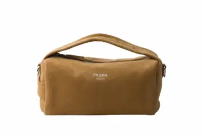 Prada Suede Leather shoulder bag Cinnamon