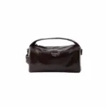 Prada Leather shoulder Bag Dark Brown
