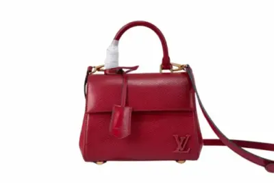LV Cluny Mini handbag Red Monogram Rouge Epi Leather