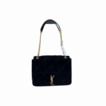 Saint Laurent Jamie 4.3 Shoulder Bag Black Suede Gold Tone
