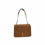 Saint Laurent Jamie 4.3 Medium Suede Shoulder Bag Caramel