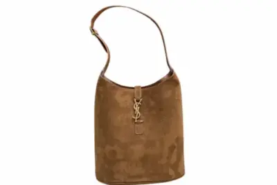 Saint Laurent 5 à 7 Suede Hobo Bag Caramel