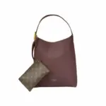 LV Low Key Hobo MM Bag Burgundy calfskin
