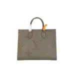 LV Pochette Monogram Empreinte Leather Tourterelle OnTheGo MM