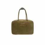 Miu Miu Suede Beau Bag olive green calfskin suede
