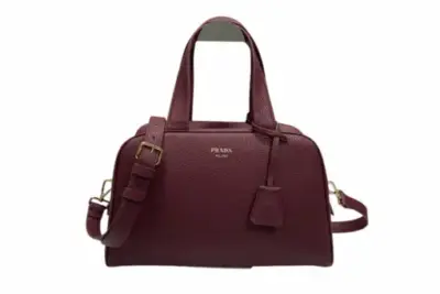 Prada Sienna Large leather top handle satchel bag