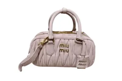 Miu Miu Matelassé Nappa Leather Mini Bag Powder Pink