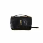 Saint Laurent Niki Medium Shoulder Bag Black Vintage Leather