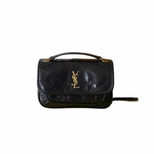 Deluxeside-2025-12-14T101657.573-510x510 Saint Laurent Niki Medium Shoulder Bag Black Vintage Leather - Image 1