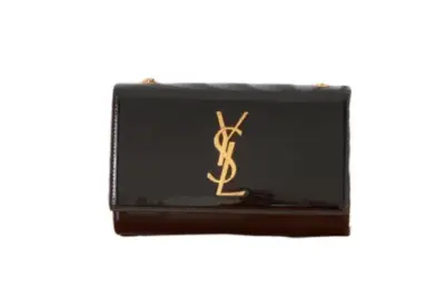 Saint Laurent Kate Small YSL Monogram Glossy Black