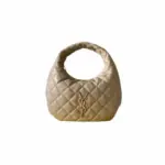 Saint Laurent Icarino Mini Quilted Nappa Leather Tote Bag Dark Beige