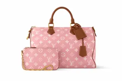 LV Speedy P9 Bandoulière Bag Pink Sakura