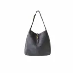 YSL 5 à 7 Supple Small Suede Shoulder Bag Urban Grey