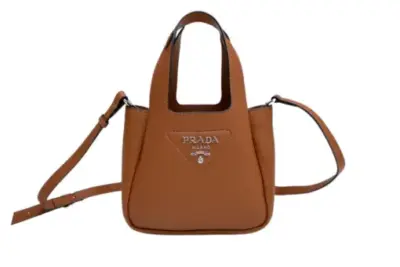 Prada Mini Leather Tote Bag Caramel