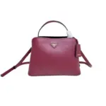 Prada Matinée Small Saffiano Leather Shoulder Bag Magenta