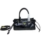 Prada Bonnie Mini Leather Handbag Black
