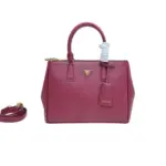 Prada Galleria Small Saffiano Leather Bag Magenta