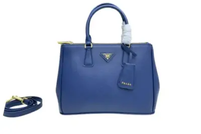 Prada Galleria Small Saffiano Leather Bag Navy Blue