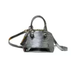 LV Nano Alma Bag Silver Epi Leather