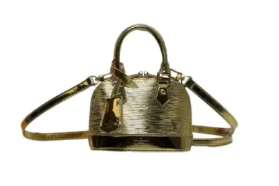 LV Nano Alma Bag Gold Epi Leather