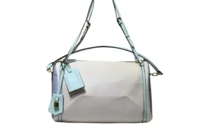 LV Express PM Bag Calfskin Leather White Light Blue