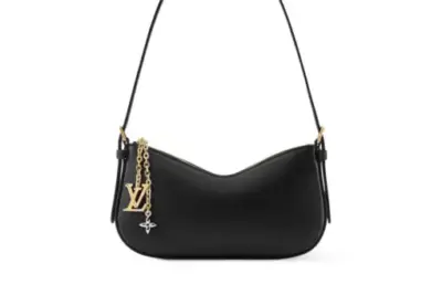LV Pochette Bloom H36 Small Leather Black