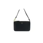 Prada Re Nylon Pouch Leather Handle Bag