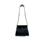 Prada Enchaîné Leather Shoulder Bag Black