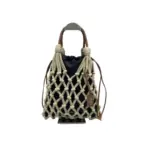 Prada Knotted Cord Tote Bag Black