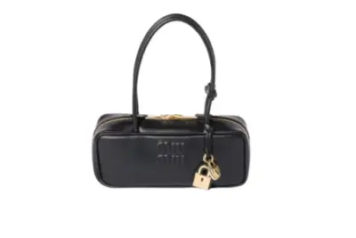 Miu Miu Beau Leather Bag Black