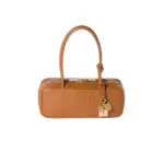 Miu Miu Beau Leather Bag Cognac