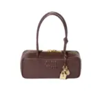 Miu Miu Beau Leather Bag Briarwood