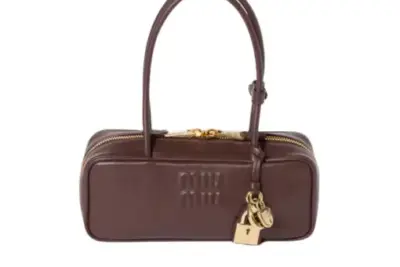 Miu Miu Beau Leather Bag Briarwood